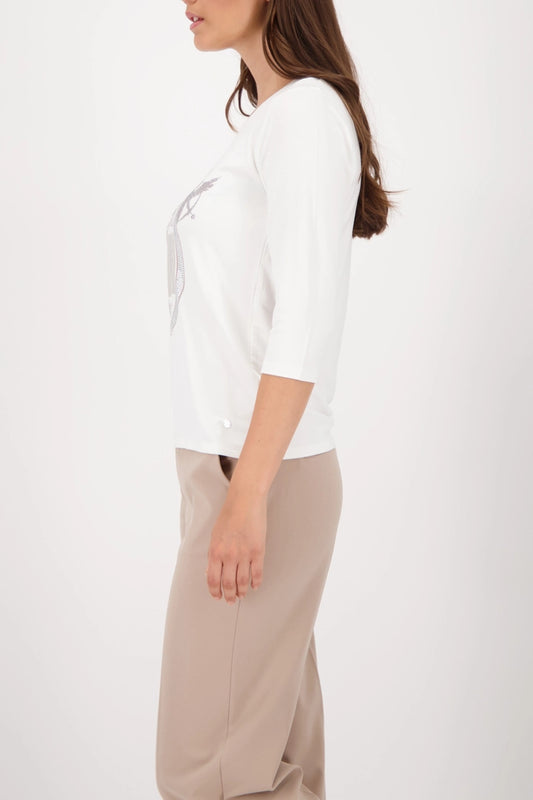 Monari Top With Decorative Emblem 808842