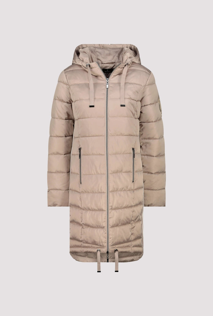Monari Quilted Coat Wtih Stripes 809127