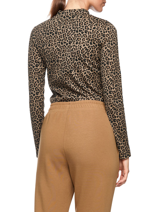 Marccain Sport Leopard Print Top Zs4841 J61 624