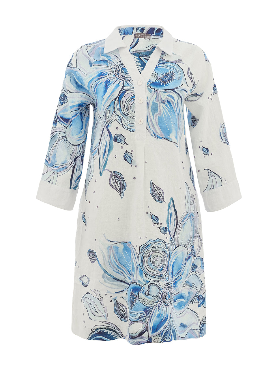 Dolcezza Amy Floral Linen Dress – madforstyle