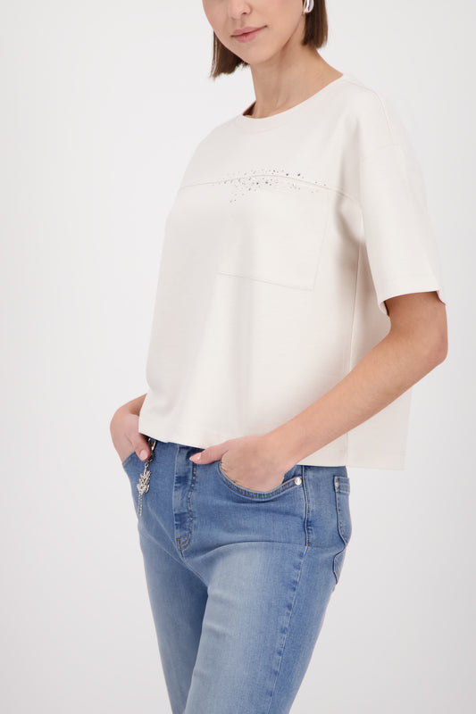 Monari Top With Rhinestones