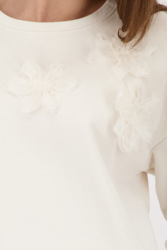 Monari Sweatshirt With 3D Flower