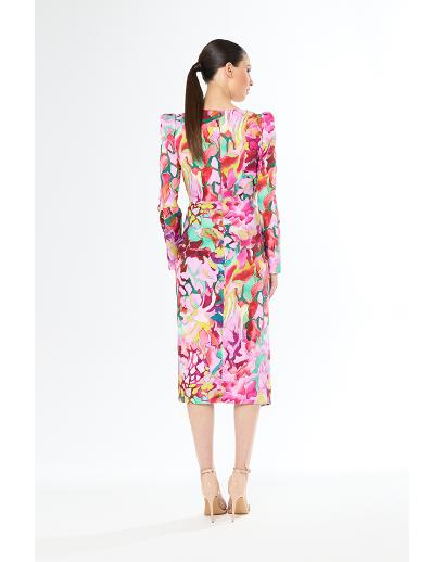 Carla Ruiz Midi Ruched Dress 51664