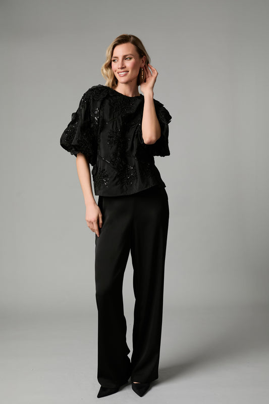 Fee G Riley Velvet Wide Leg Pants