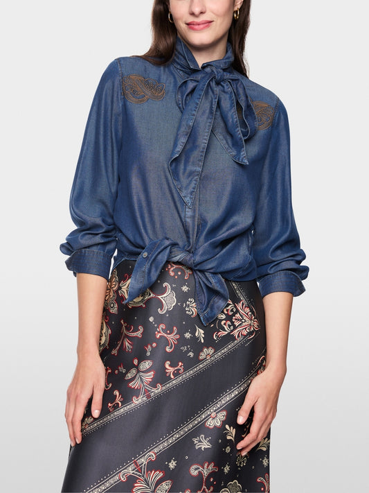 Marccain Denim Blouse ‘Rethink Together’