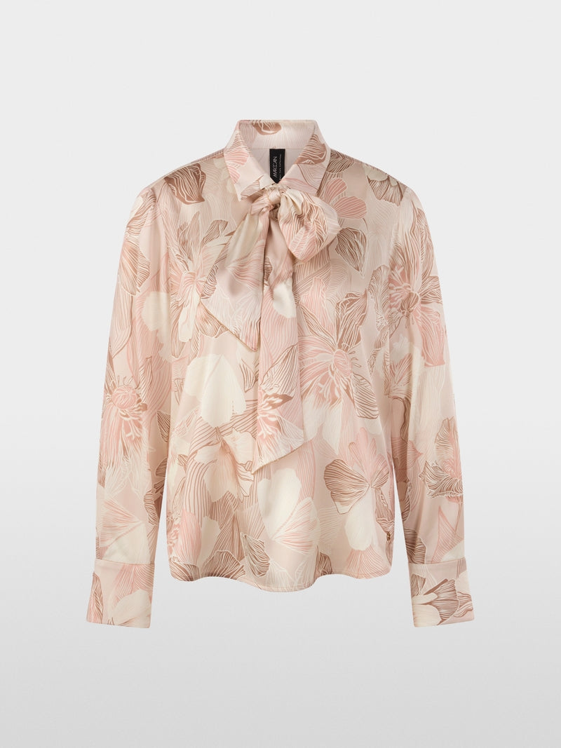 Marccain Silk Blend Bow Blouse