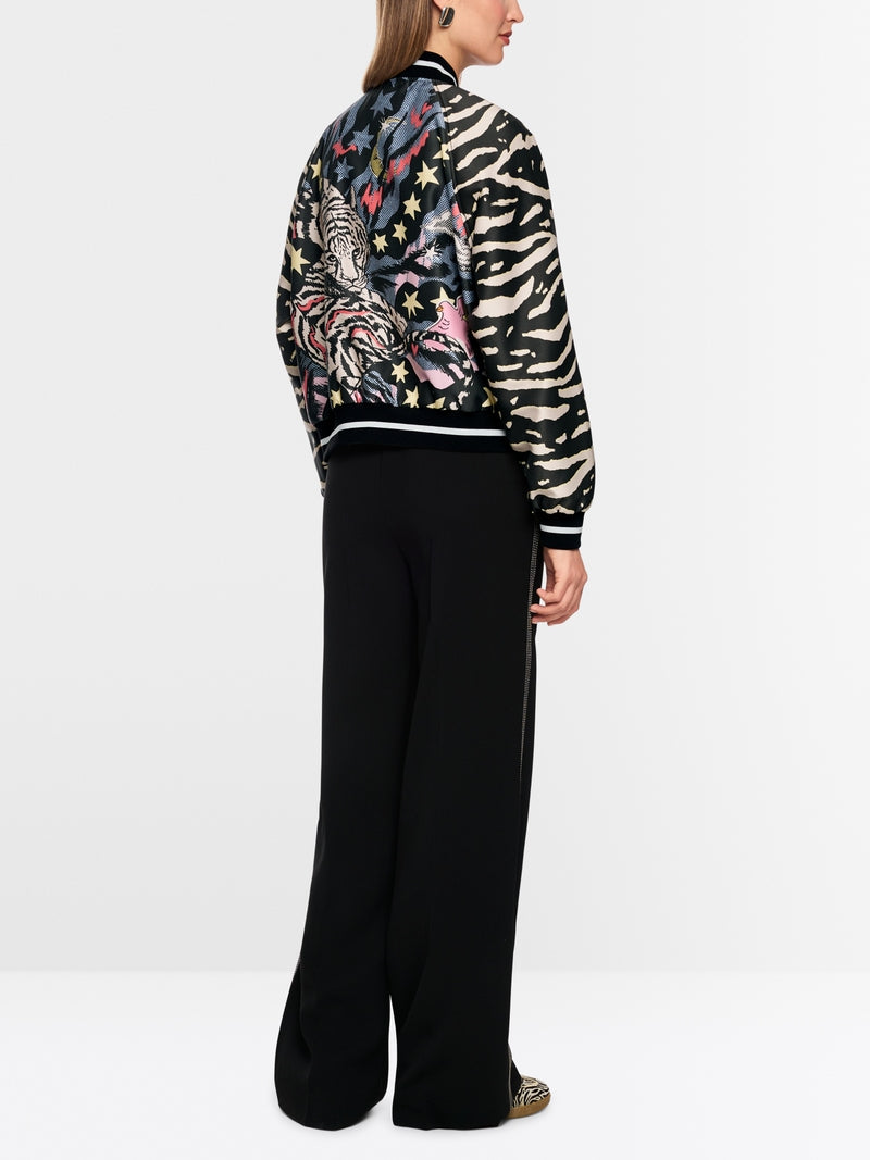 Marccain Sports Blouson Jacket With Comic Print