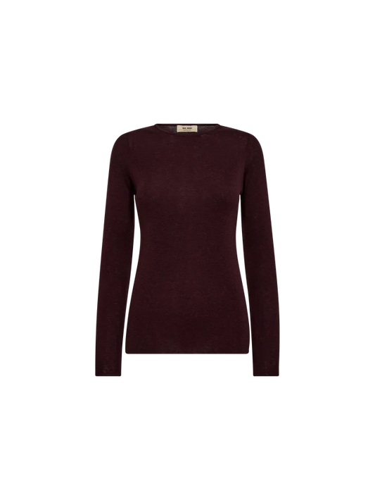 Mos Mosh Bouch O-neck Knit - Fudge