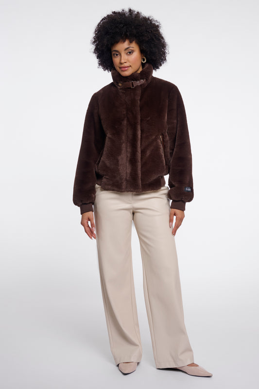 Rino And Pelle Ambra Faux Fur Jacket