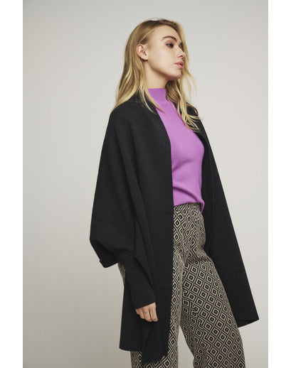 Rino And Pelle Scarf ribbed Poncho Amika