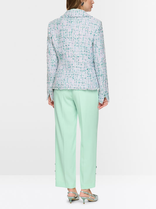 Marccain Blazer with rhinestones and frayed hem