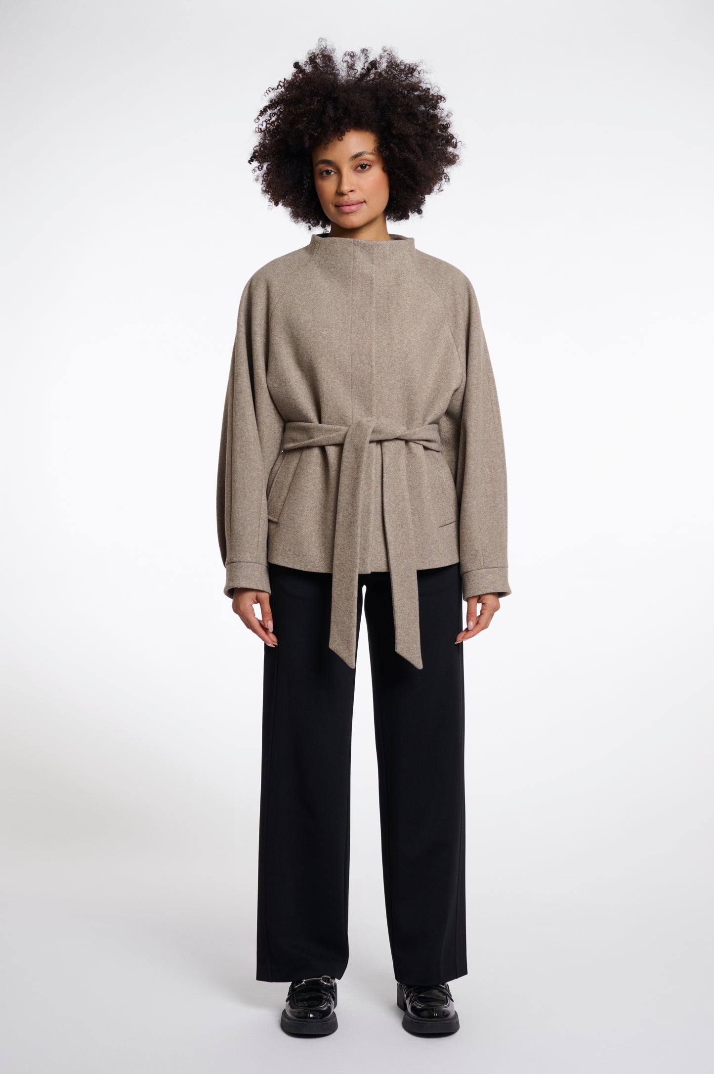 Rino And Pelle Cornelia Coat - Toffee Melange