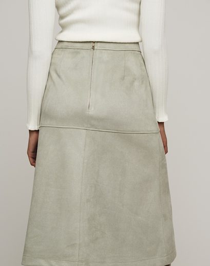 Rino And Pelle Faux Suede Skirt Anouk