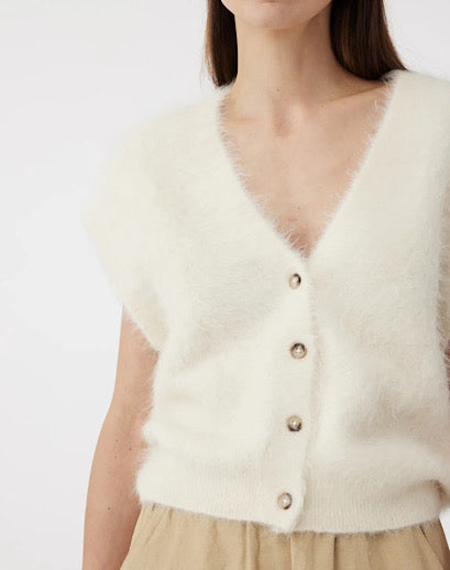Knit Ted Constanze Cardigan - Off White
