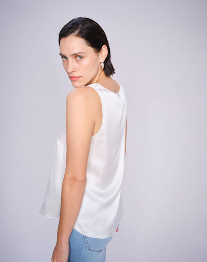 Mos Mosh Astrid V Neck Silk Tank Top