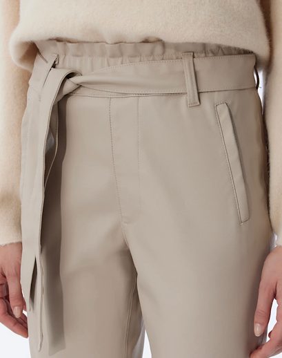 Knit Ted Francis Faux Leather Pants
