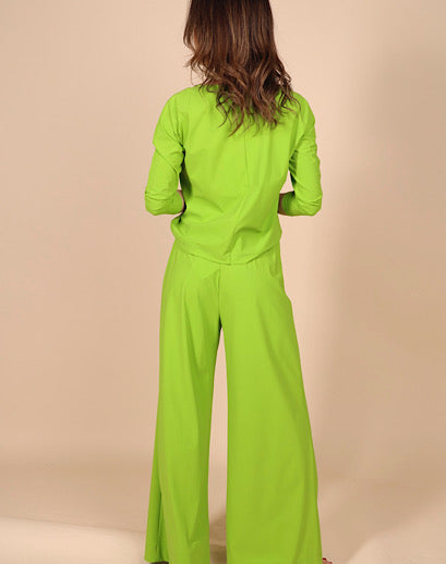 Yess Belgium Wide leg Travel Material Trousers