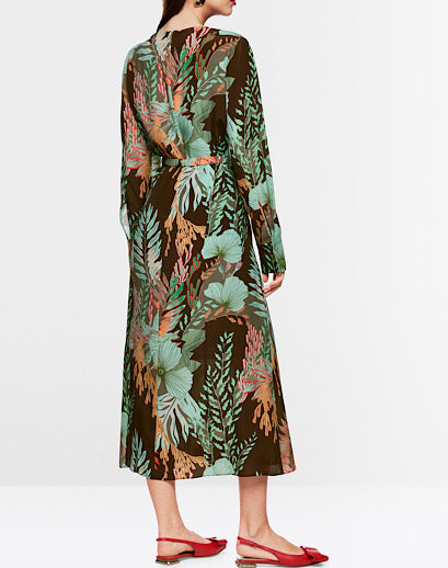 Marccain Maxi Dress With Floral Print