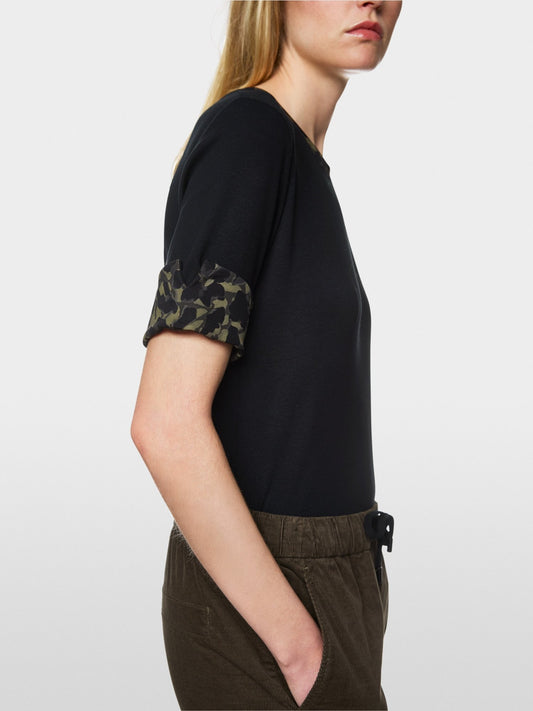 Marccain Sport Jersey Top With Print Detail