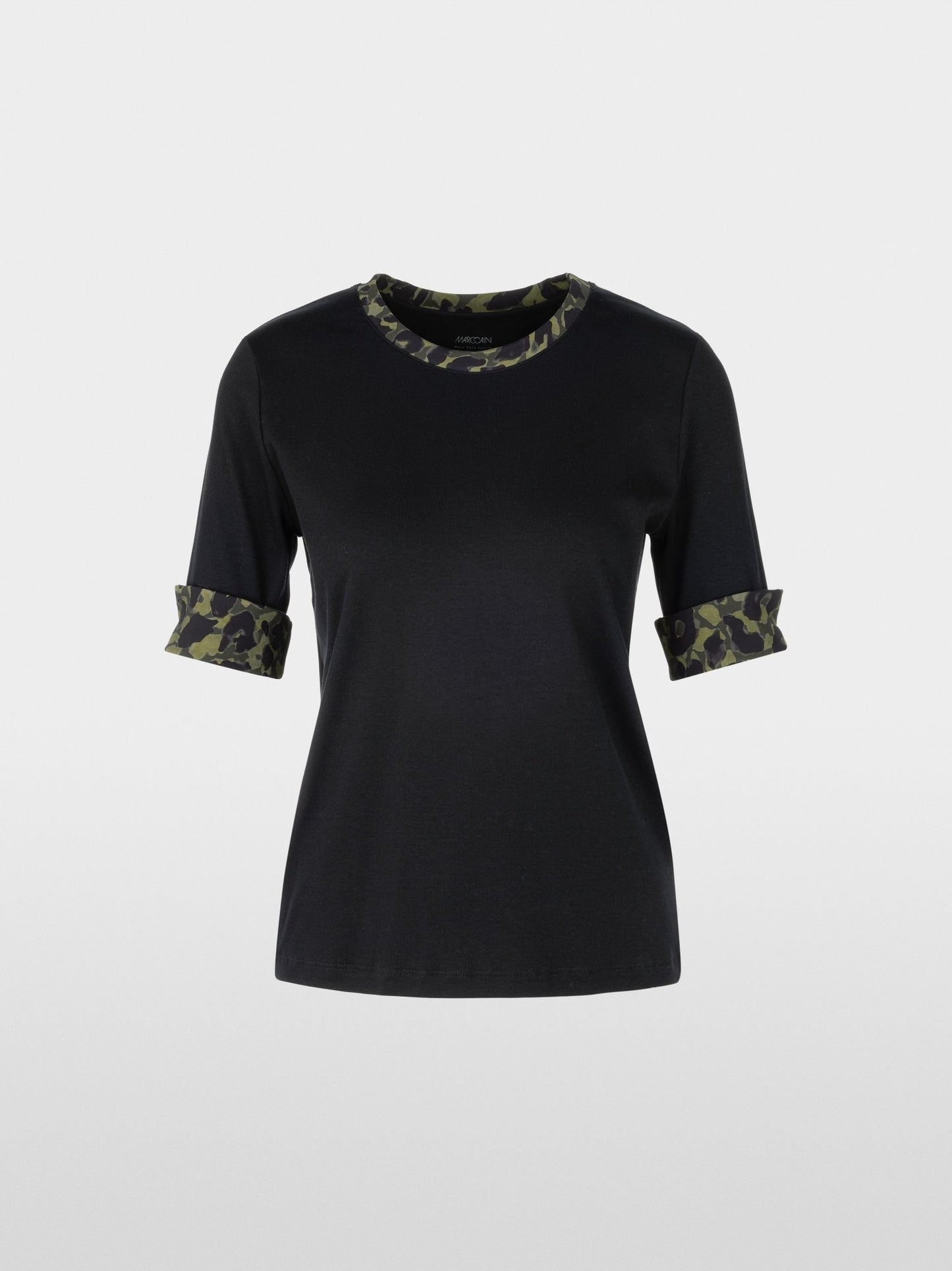 Marccain Sport Jersey Top With Print Detail