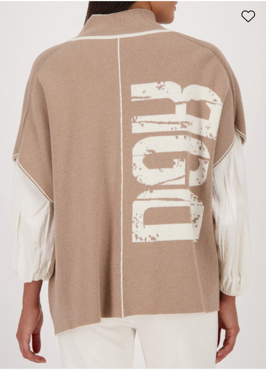 Monari Reversible Cardigan With Jacquard 809094