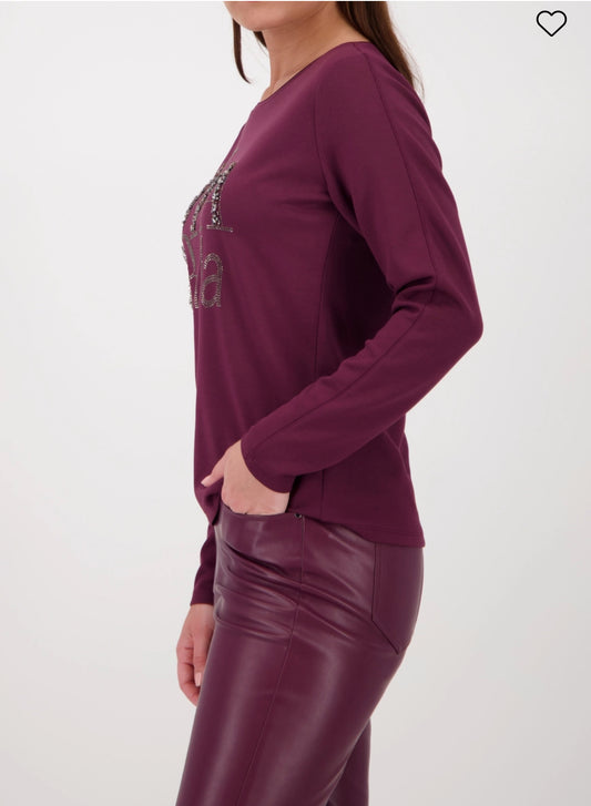 Monari Top With Rhinestone Detail 808800