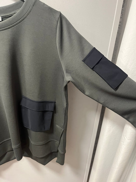 Naya SweatShirt with Contract Panel