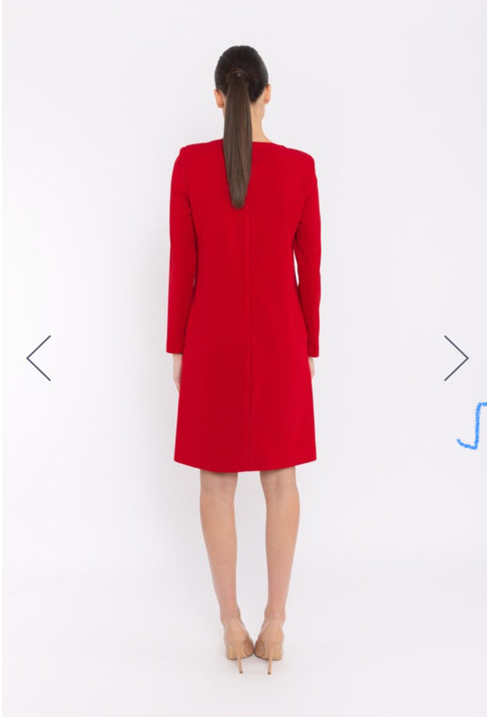 Arggido Dress With Gold Button Detail