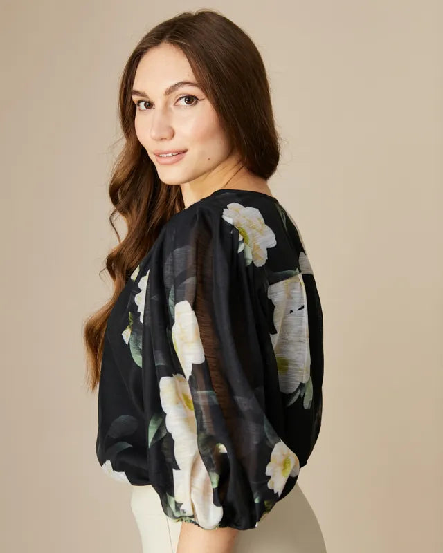 Fee G Mila Puff Sleeve Blouse