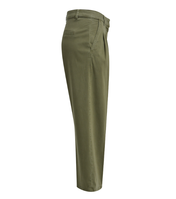 Milano Italy High Waisted Trousers With Pleat