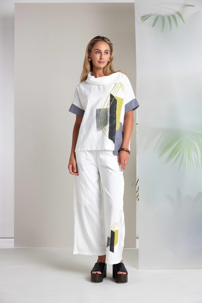 Naya Placement Print Top