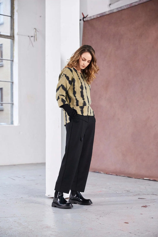 Naya Elastic Waist Trouser With Tab Detail