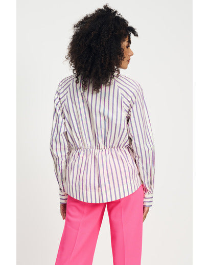 Pom Amsterdam Striped Poplin Blouse Sp9041