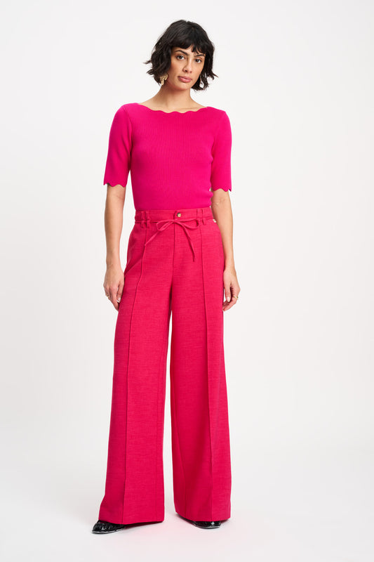 Pom Amsterdam PANTS - Jess Bright Rose