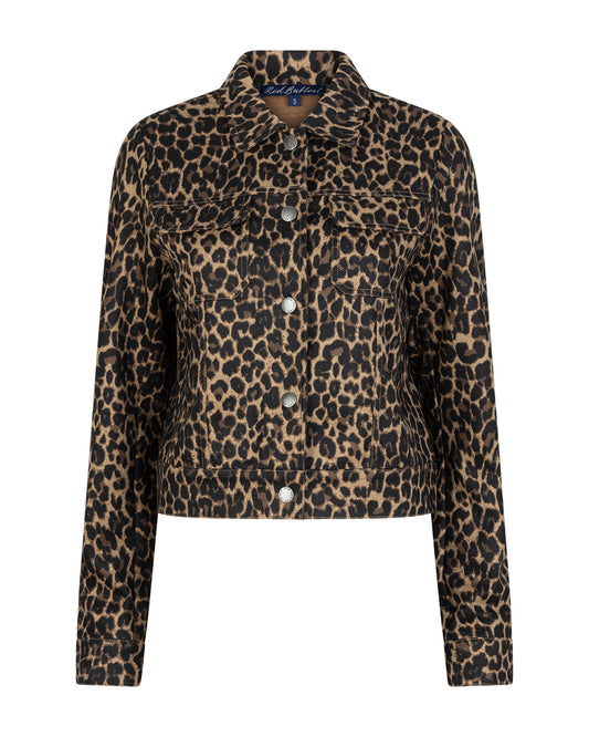 Red Button Leopard Print Jacket