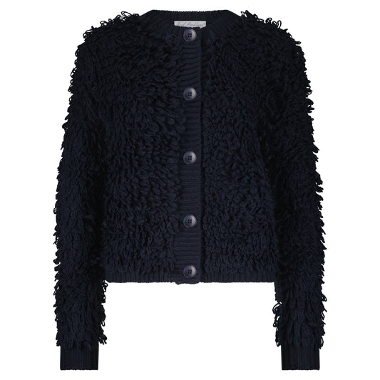 Red Button Jacket Loops Indigo