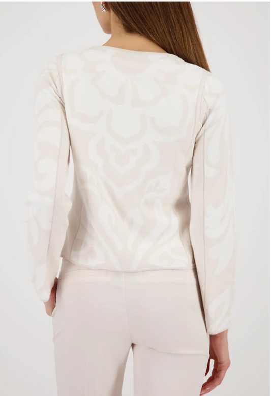 Monari Cardigan With Jacquard Print