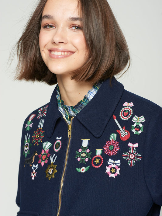 Vilagallo Lana Bomber Jacket 32646