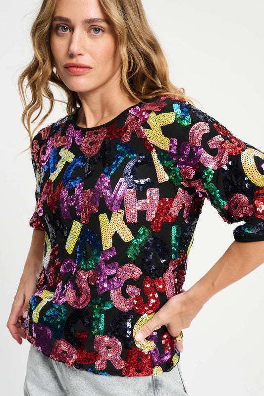 Pom Amsterdam Top Splashing Letters