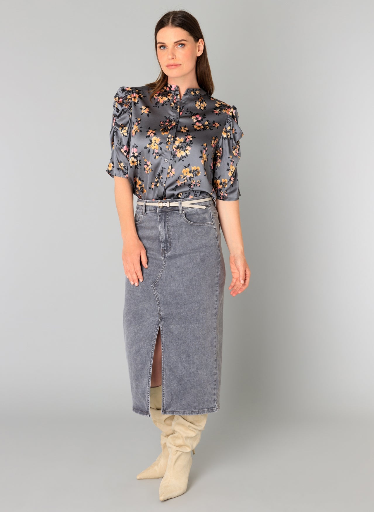 Yest Betsy Blouse 5709 GREY