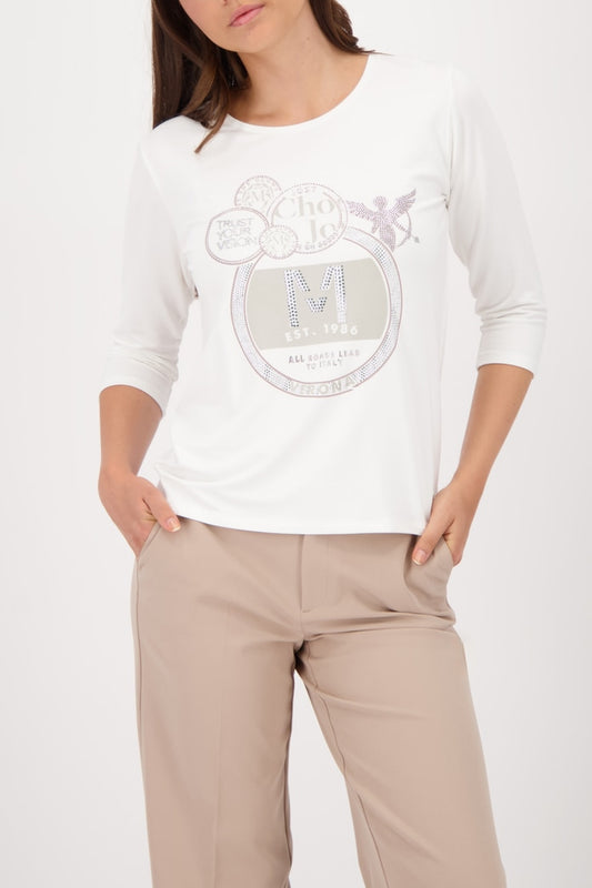 Monari Top With Decorative Emblem 808842