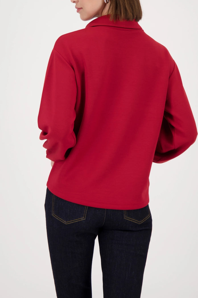 Monari Red Sweatshirt With Chain Detail