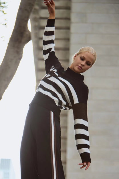 Monari Straight-leg Pants With Stripes On The Side