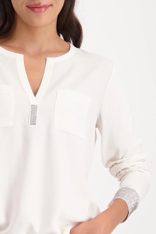 Monari Blouse With Rhinestones
