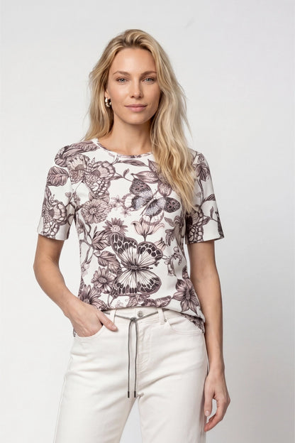Monari T-shirt With Floral Pattern
