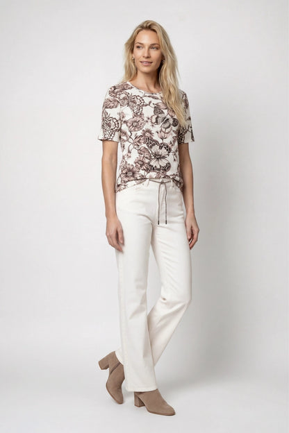 Monari T-shirt With Floral Pattern