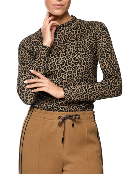 Marccain Sport Leopard Print Top Zs4841 J61 624