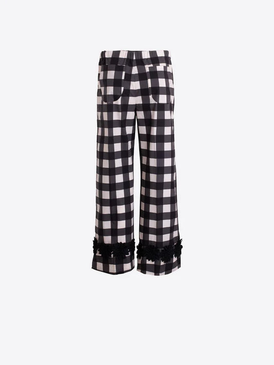 Vilagallo Gingham Check Trousers