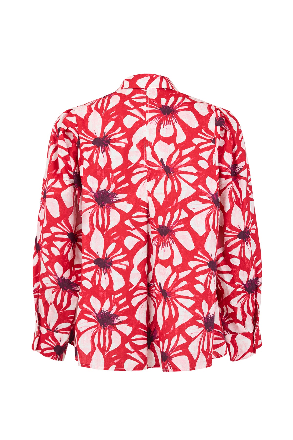 Noen Red Floral Blouse