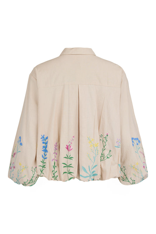 Noen Embroidered Cropped Jacket